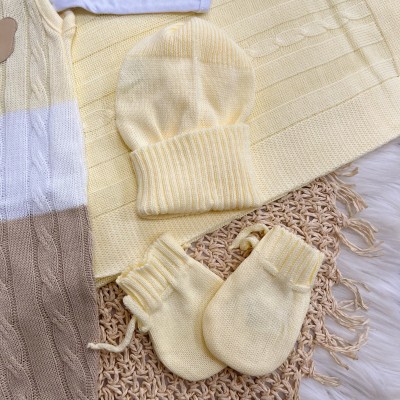 Saída de Maternidade Guilherme - Amarelo e Off White